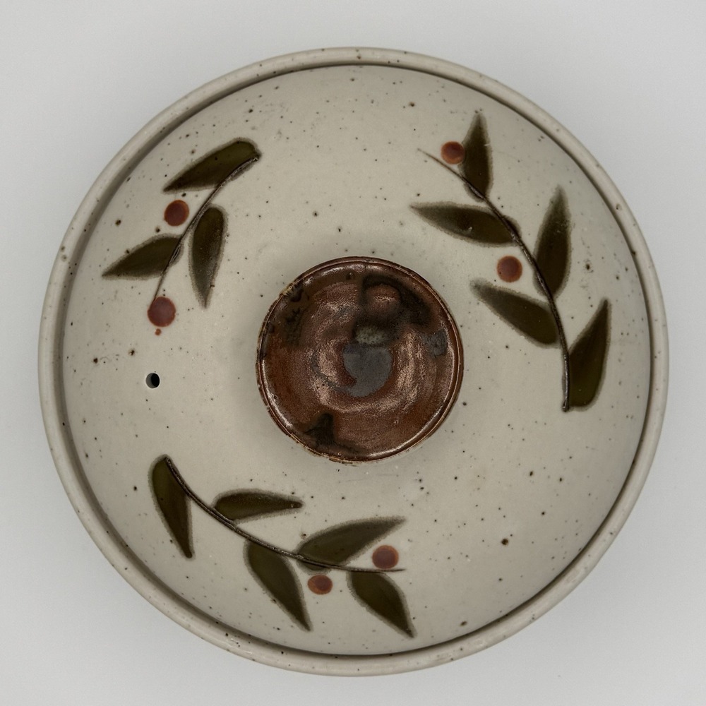 Vintage OTAGIRI Bittersweet Stoneware 8.25" Casserole Dish Lid Japan MCM Japan - Picture 4 of 8